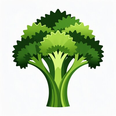 Green Broccoli Illustration