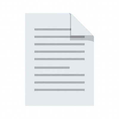 Blank paper sheet illustration