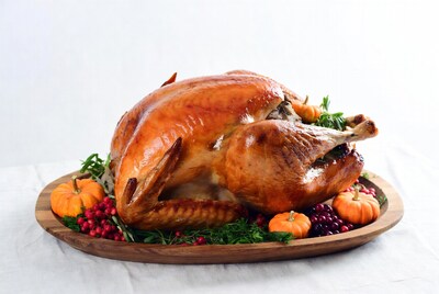 Roasted Thanksgiving Turkey on Platter