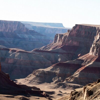Grand Canyon layered rock formations
