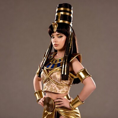 Woman in Cleopatra costume