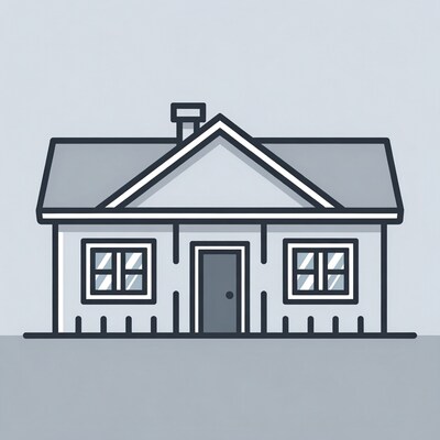 Line Art House Illustration