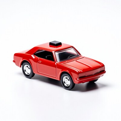 Red Toy Taxi Cab