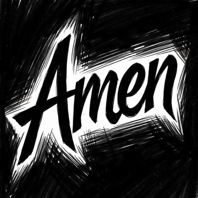 Amen Handwritten Illustration