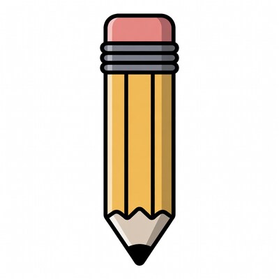 Yellow pencil illustration