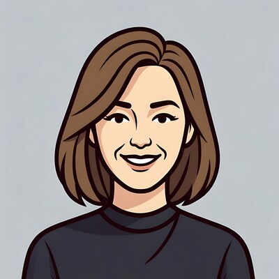 Smiling Asian woman illustration