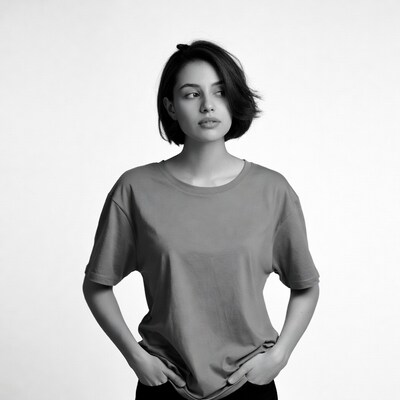 Woman with hands in pockets