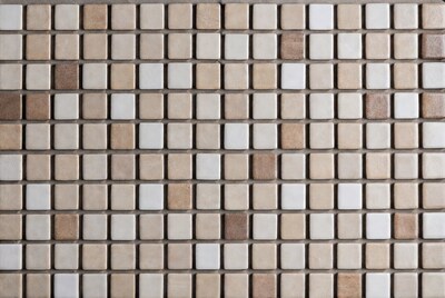 Beige and White Mosaic Tile Sheet