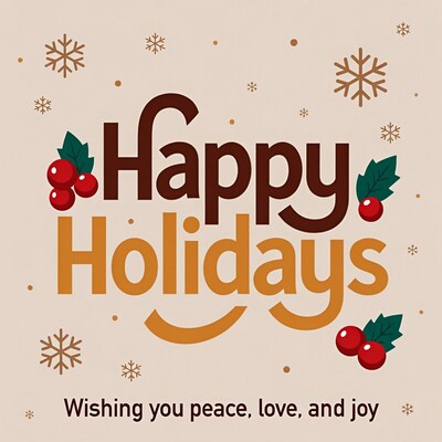 Happy Holidays Greeting Card