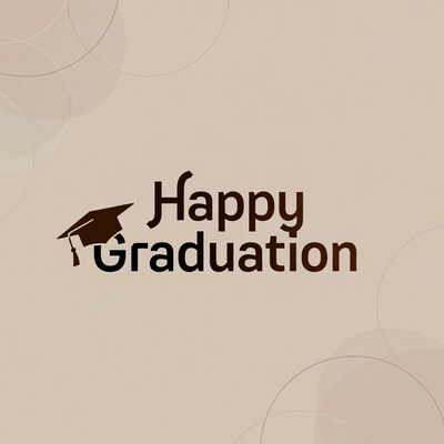Happy Graduation with Cap