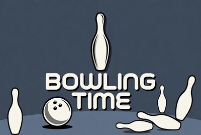Bowling Time Illustration