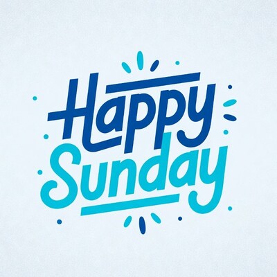 Happy Sunday Illustration