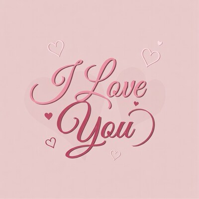 I Love You Illustration