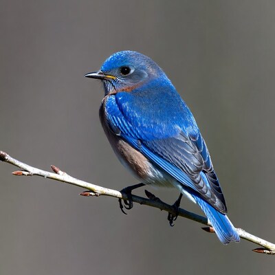 Eastern Bluebird on branch