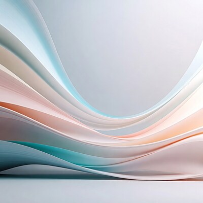 Abstract Flowing Fabric Waves