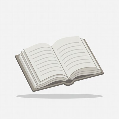 Open Book Illustration