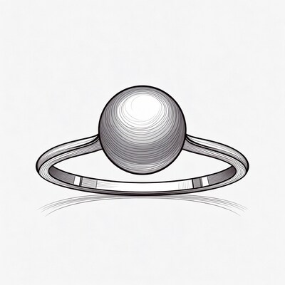 Pearl ring illustration
