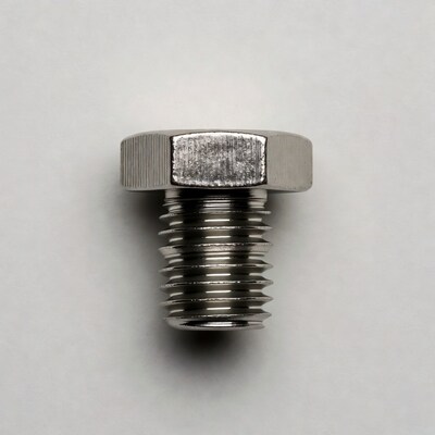 Silver hex head cap screw