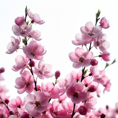 Pink Cherry Blossom Branch