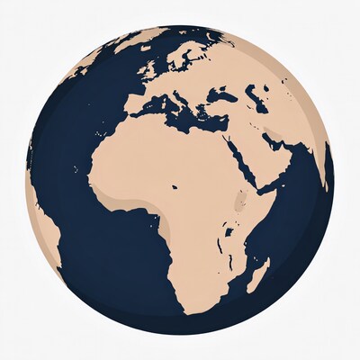 Illustrated Earth Globe