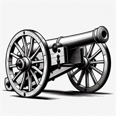 Vintage Cannon Illustration