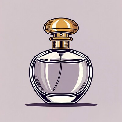 Perfume Bottle Illustration