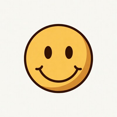 Smiling Yellow Emoticon Face