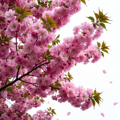 Pink Cherry Blossom Branches