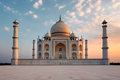 Taj Mahal at sunset