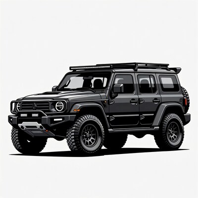 Renault Duster Off-Road SUV Illustration