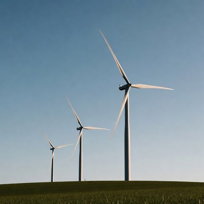 Wind Turbines on Green Hill