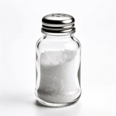 Salt Shaker with White Salt