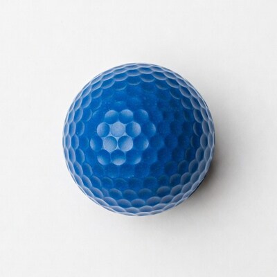 Blue golf ball
