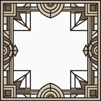 Art Deco Geometric Frame