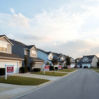 Houses for Sale on Suburban Street