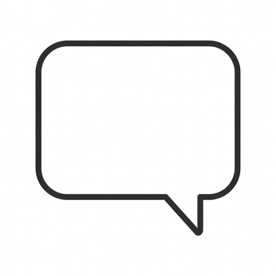 Empty speech bubble icon