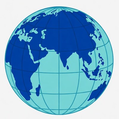 Blue Globe Earth Illustration