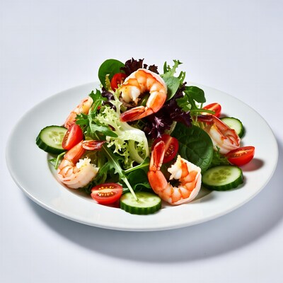 Shrimp Salad with Cucumber Tomato