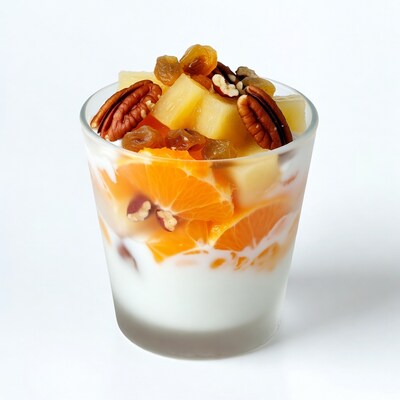 Fruit Yogurt Parfait with Oranges and Pineapple