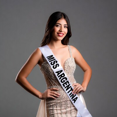 Miss Argentina woman with sash