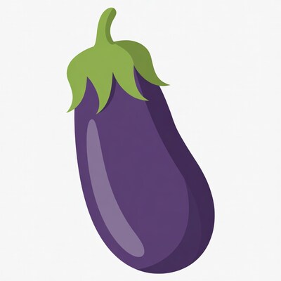 Purple Eggplant Illustration