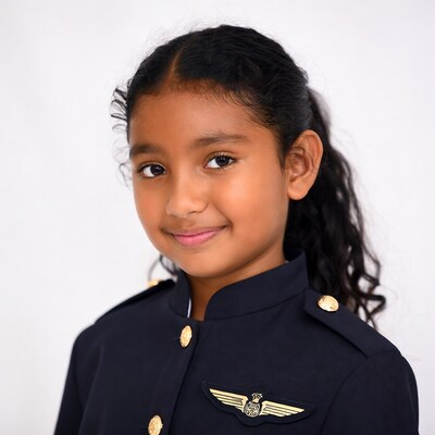 Indian girl in navy uniform