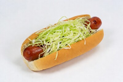 Hot dog with coleslaw