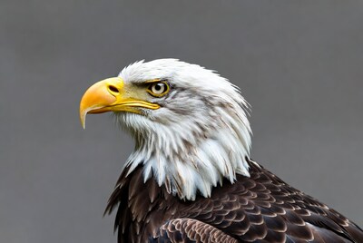 Bald eagle head profile