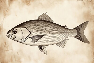 Sea Bass Fish Illustration