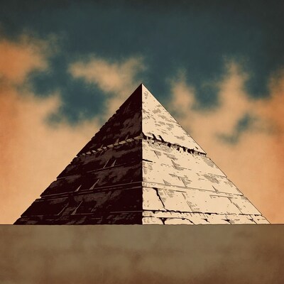 Ancient Egyptian Pyramid Illustration