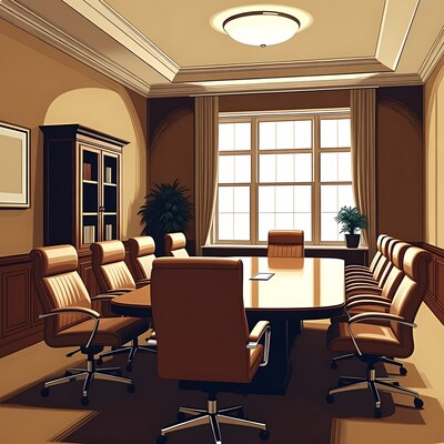 Empty Conference Room Illustration