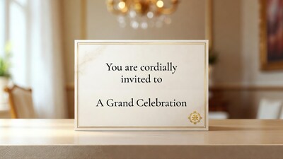 Elegant Grand Celebration Invitation Card