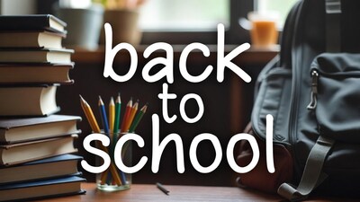 Back to School Supplies on Desk