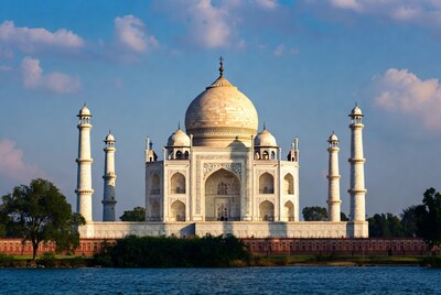 Taj Mahal by reflecting pool